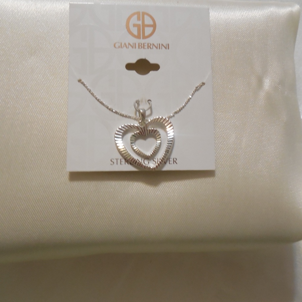 Giani Bernini Diecut Heart Pendant Necklace in Sterling Silver - Picture 7 of 7